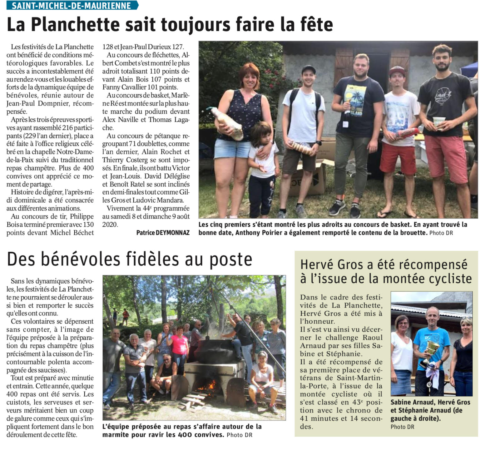 Fete de la Planchette 2019